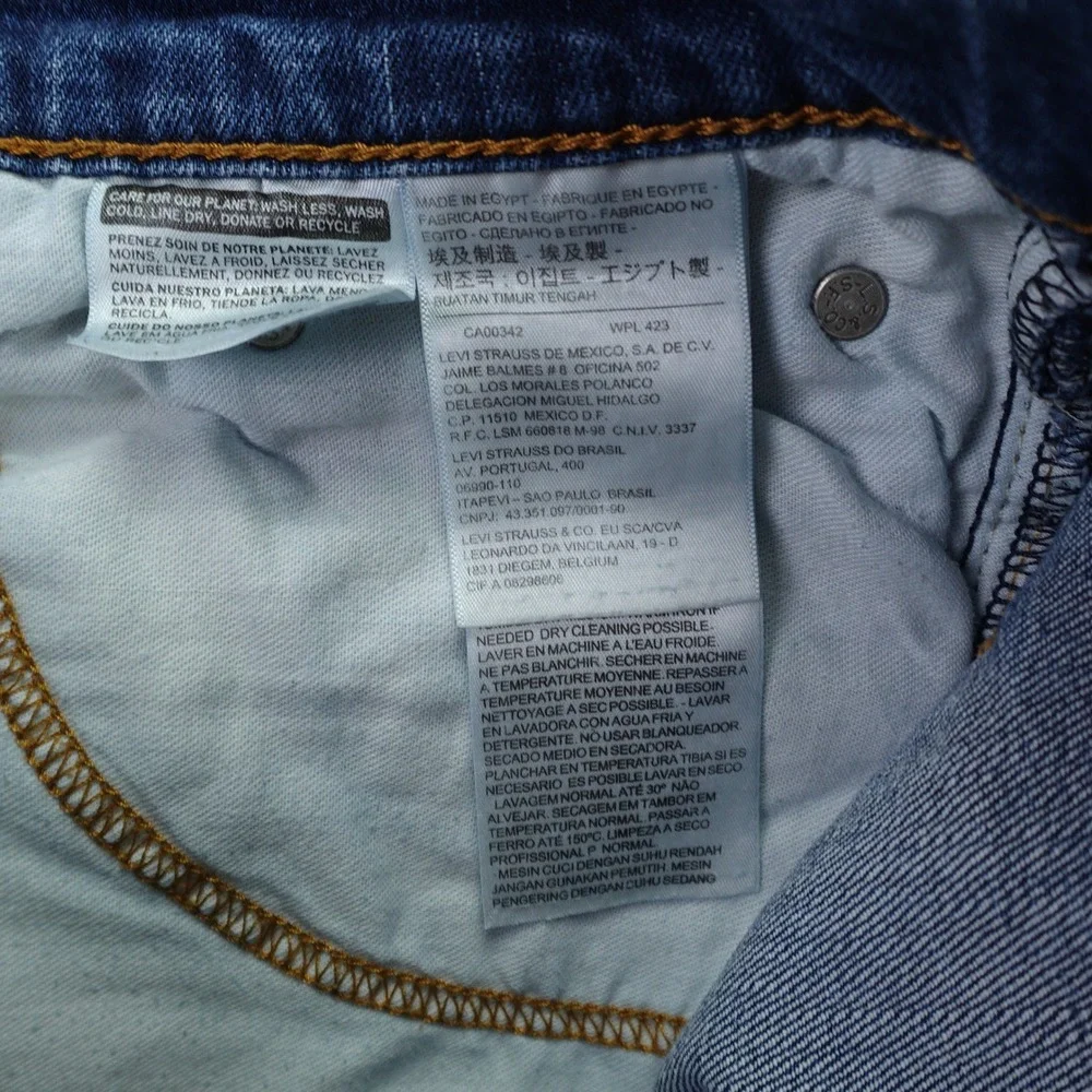 Levi's 541 Shorts Mens 31 Blue Stretch Athletic Taper Denim Casual